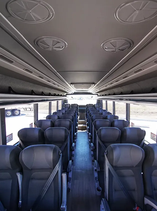 Interior of marcopolo 32 passenger bus