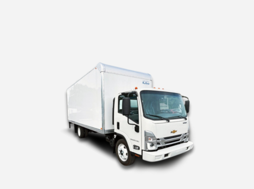 box truck in white