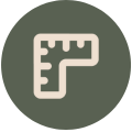 corner ruler icon