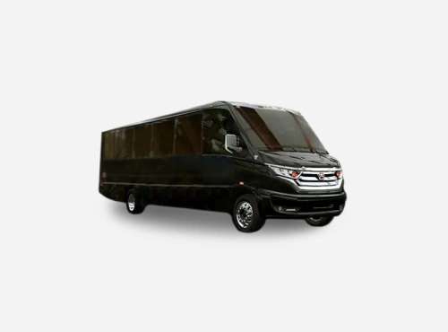 black limo bus