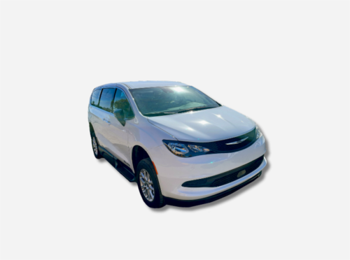 minivan in white