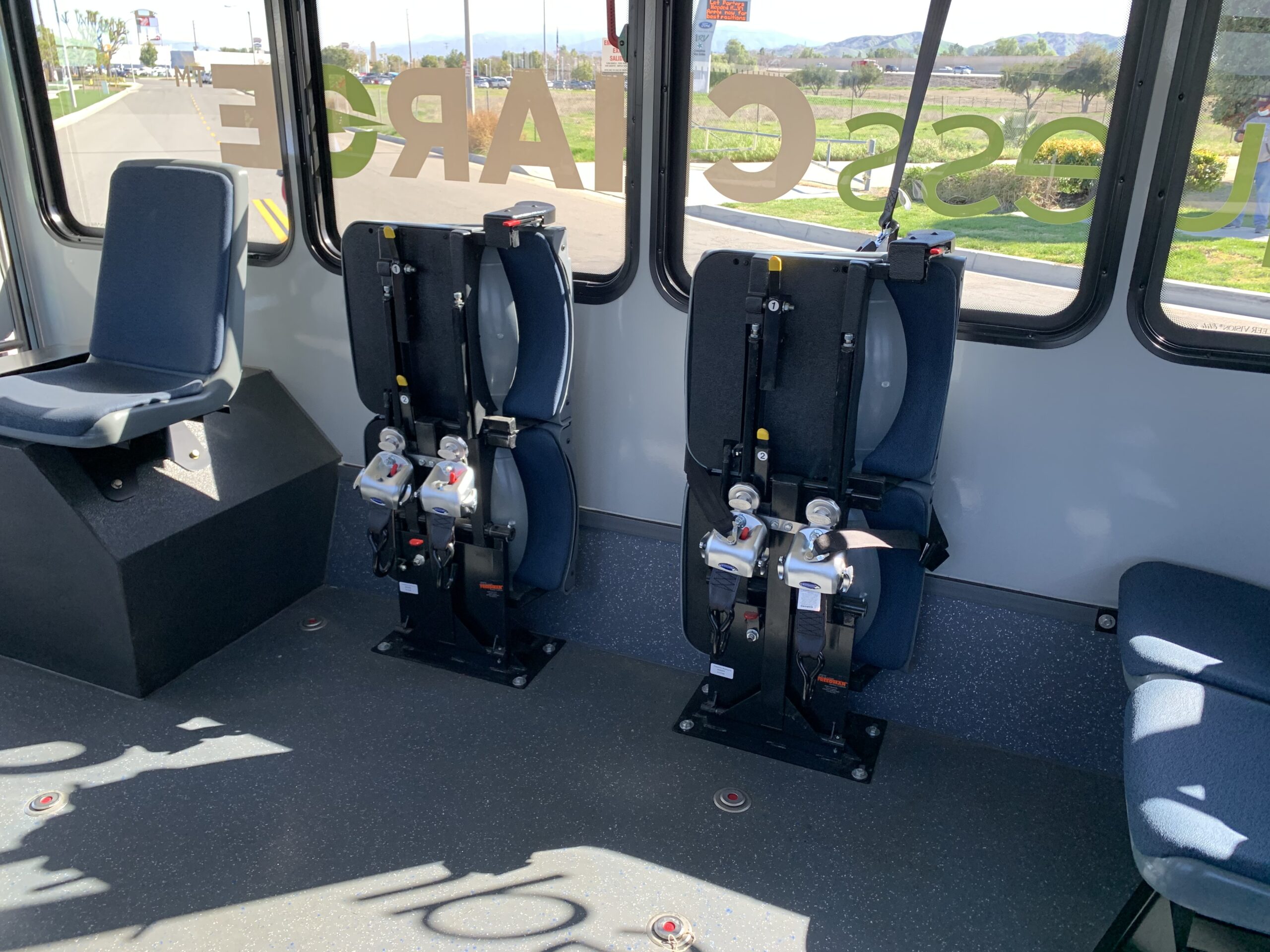 2021 ARBOC Equess CHARGE bus with two seats and a seat belt