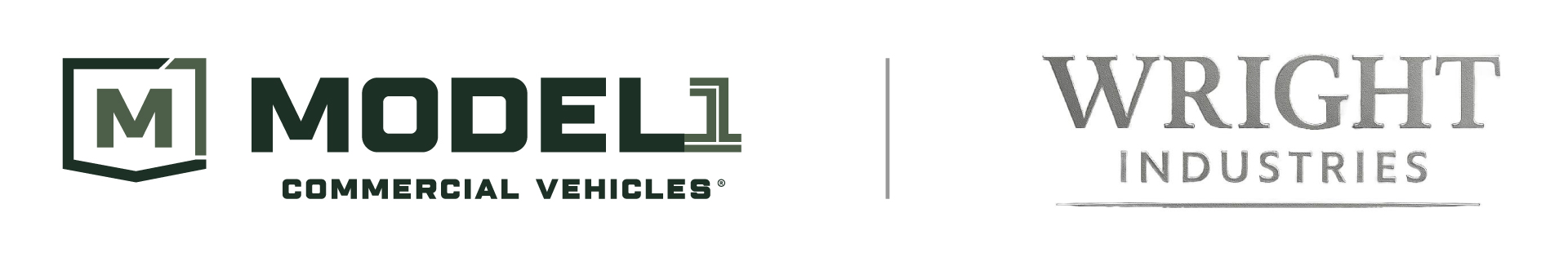 Model 1 Commercial Vehicles and Wright Industries logos