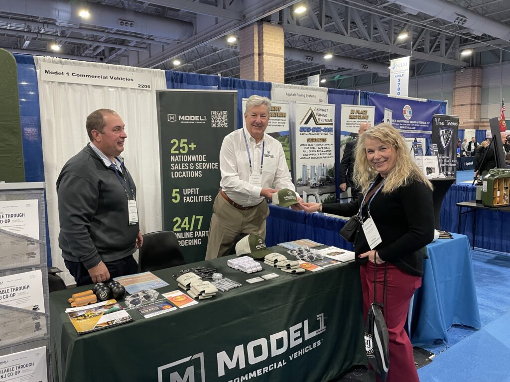People meeting at a trade show