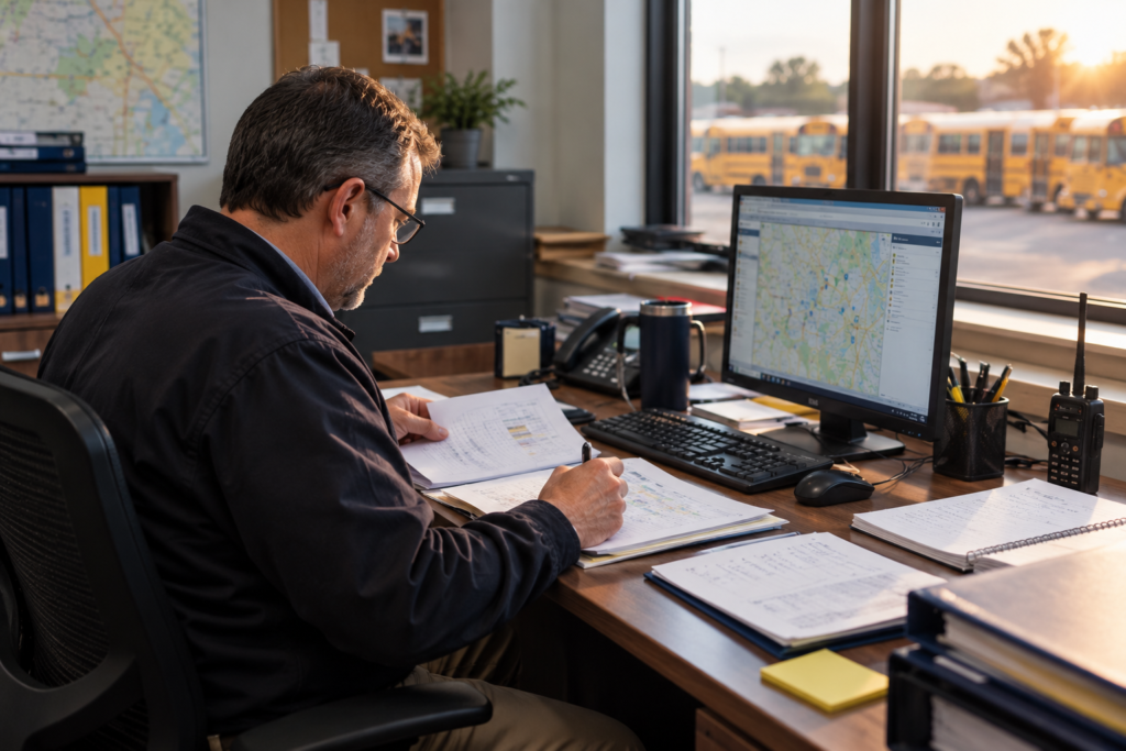 Man planning 2027 budget costs for his fleet.